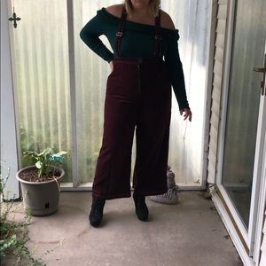 Women’s burgundy corduroy jumper